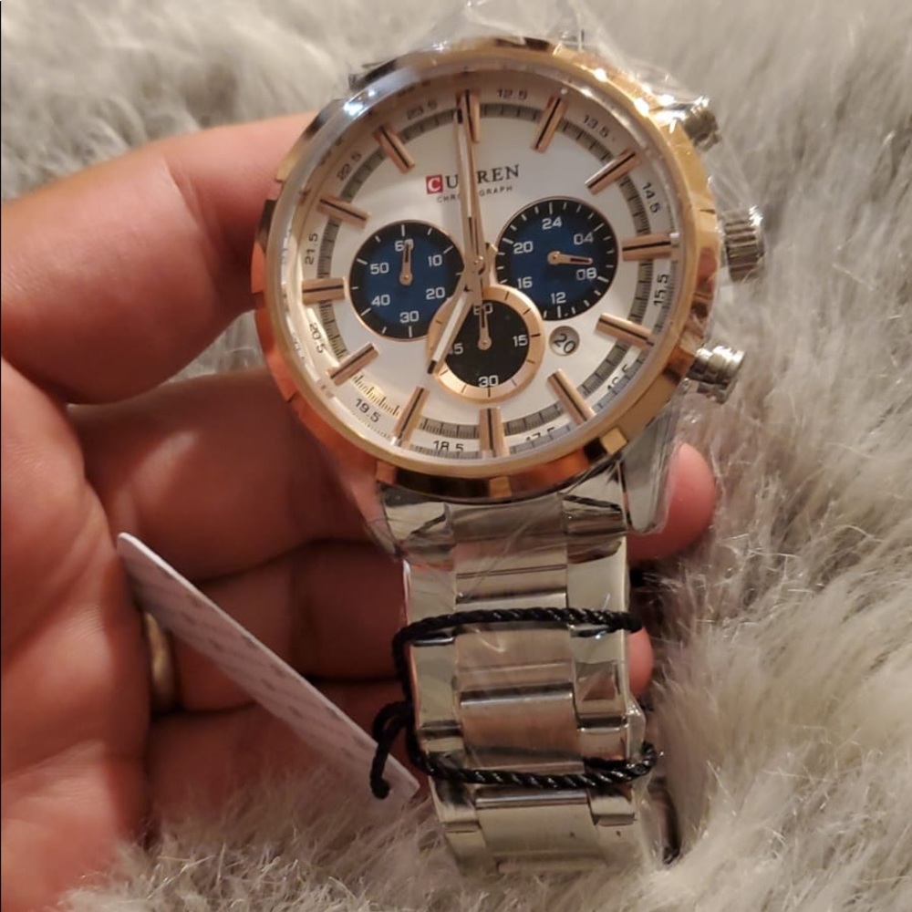 Multifunction:All 3 small dials could work ,Chrono - Picture 3 of 3